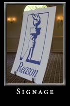 Reason Weekend 2009 Signage