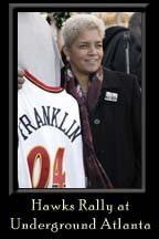 Atlanta Hawks Pep Rally at Underground Atlanta, 8 November 2004
