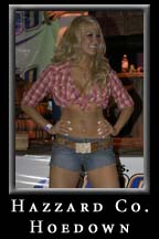 Daisy Dukes and the General Lee.  Underground Atlanta celebrates the Dukes of Hazzard.