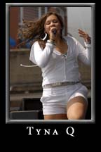 Tyna Q performs on the Polk Plaza stage during the Festival Peachtree Latino 2007 at Underground Atlanta