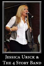 Jessica Urick and the 4 Story Band perform in Kenny's Alley, Friday