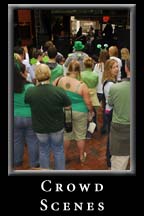 Crowd Scenes during St. Patrick's Day 2008 at Underground Atlanta