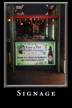 Signage at St. Patrick's Day 2008 at Underground Atlanta.